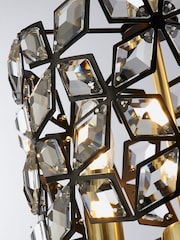 Searchlight Brass Windmill 2 Light Round Pendant Ceiling Light - Image 4 of 4