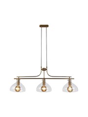 Searchlight Brass Marguerite 3 Light Bar Pendant Ceiling Light - Image 2 of 4