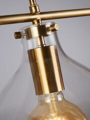 Searchlight Brass Marguerite 3 Light Bar Pendant Ceiling Light - Image 4 of 4