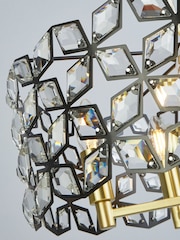 Searchlight Brass Windmill 5 Light Round Pendant Ceiling Light - Image 4 of 4