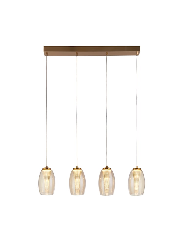 Searchlight Bronze Aspire 4 Light Bar Pendant Ceiling Light - Image 2 of 4