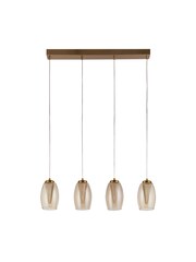 Searchlight Bronze Aspire 4 Light Bar Pendant Ceiling Light - Image 3 of 4