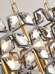 Searchlight Brass Windmill 6 Light Long Bar Pendant Ceiling Light - Image 4 of 4