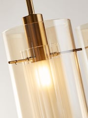 Searchlight Brass Sienna 3 Light Bar Pendant Ceiling Light - Image 4 of 4