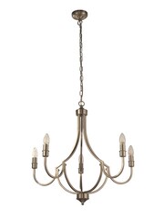 Searchlight Satin Silver Othello 5 Light Pendant Ceiling Light - Image 3 of 4