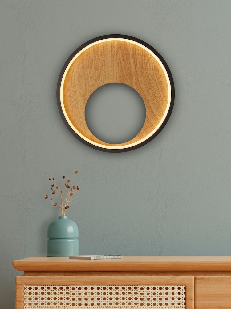 Searchlight Black/Brown Galactic Wall Light - Image 1 of 4