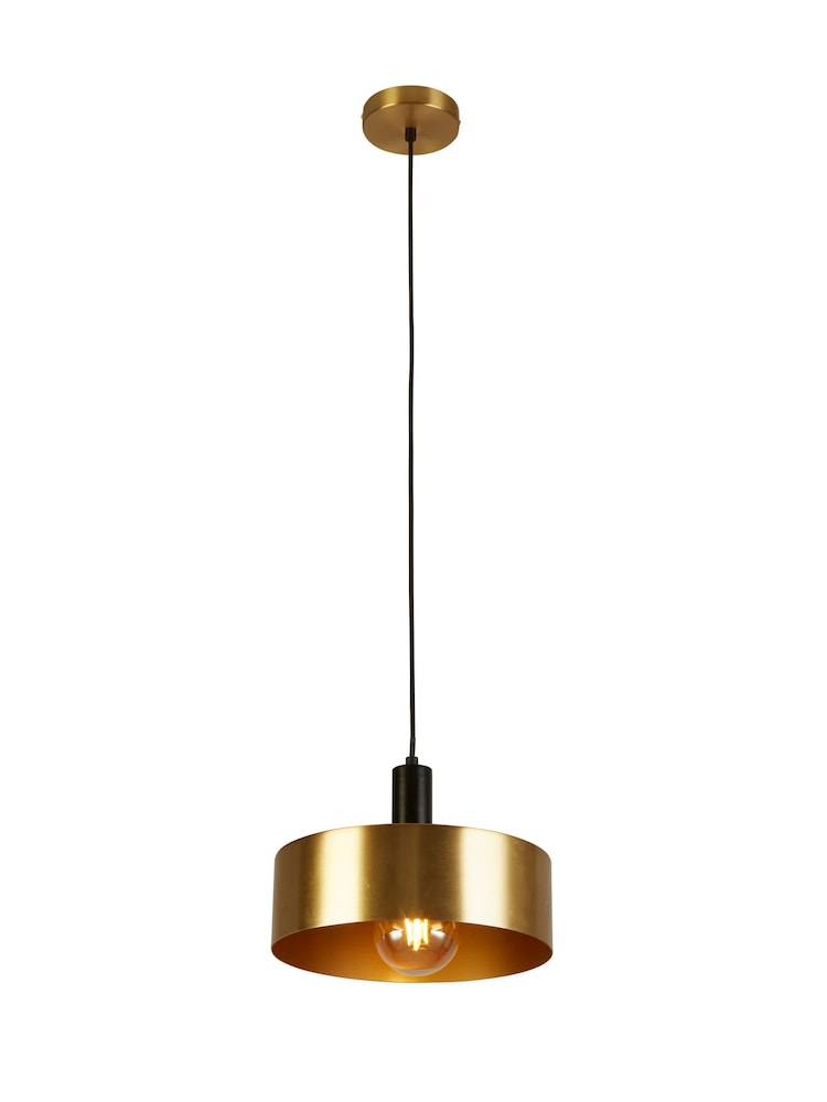 Searchlight Black/Gold Aurelia Pendant Ceiling Light - Image 2 of 4