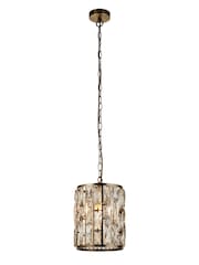 Searchlight Antique Brass Luxe Pendant Ceiling Light - Image 2 of 4