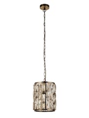 Searchlight Antique Brass Luxe Pendant Ceiling Light - Image 3 of 4