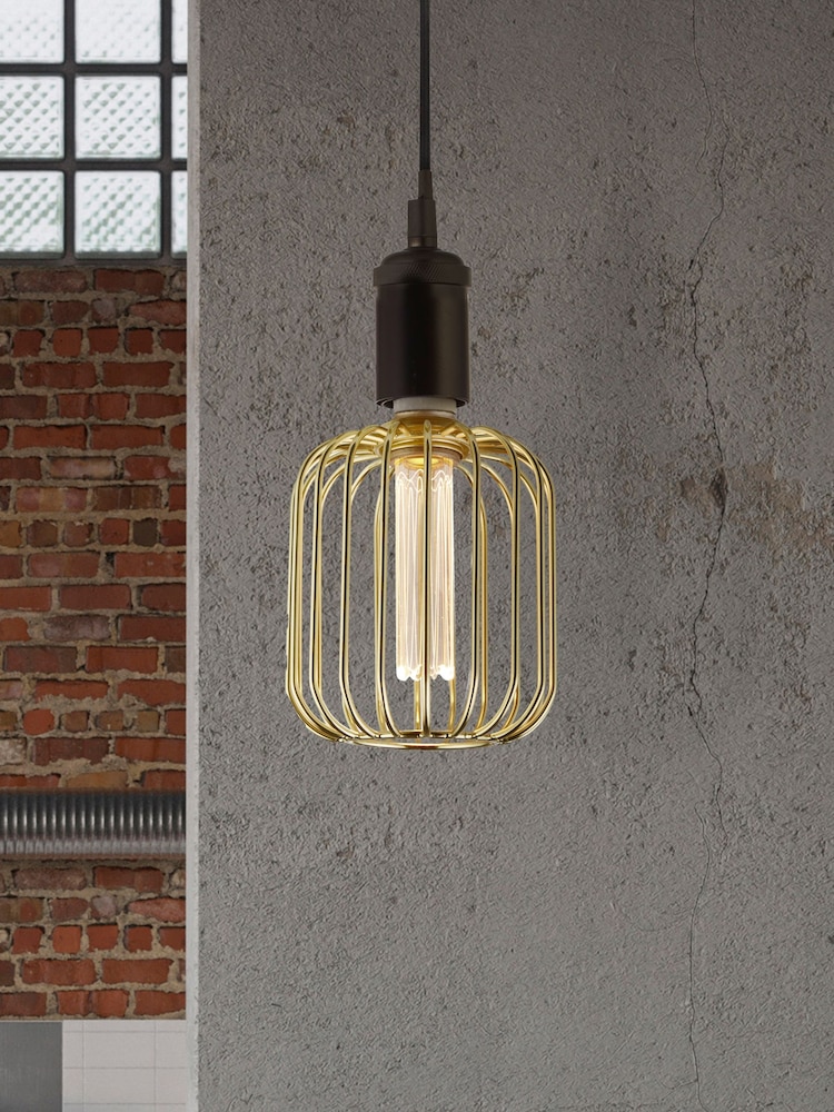 Searchlight Gold Cage Lamp - Image 1 of 5