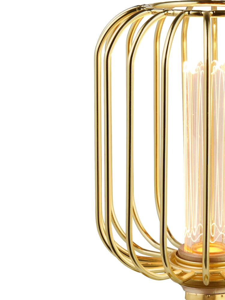Searchlight Gold Cage Lamp - Image 5 of 5