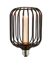 Searchlight Black Cage Lamp - Image 2 of 5
