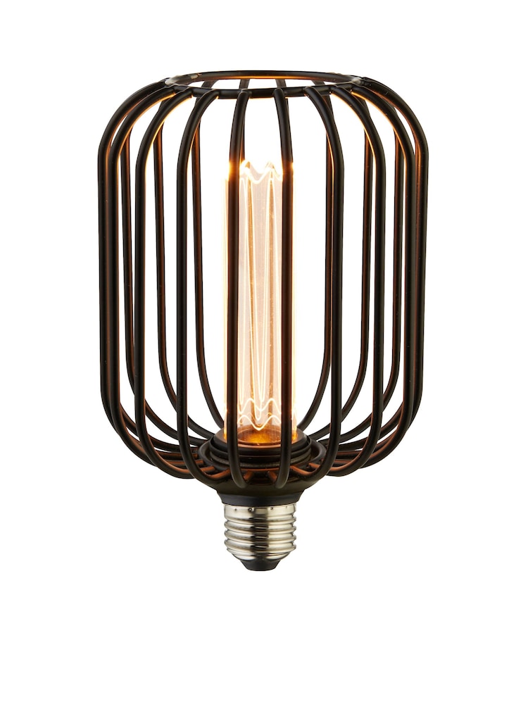 Searchlight Black Cage Lamp - Image 2 of 5