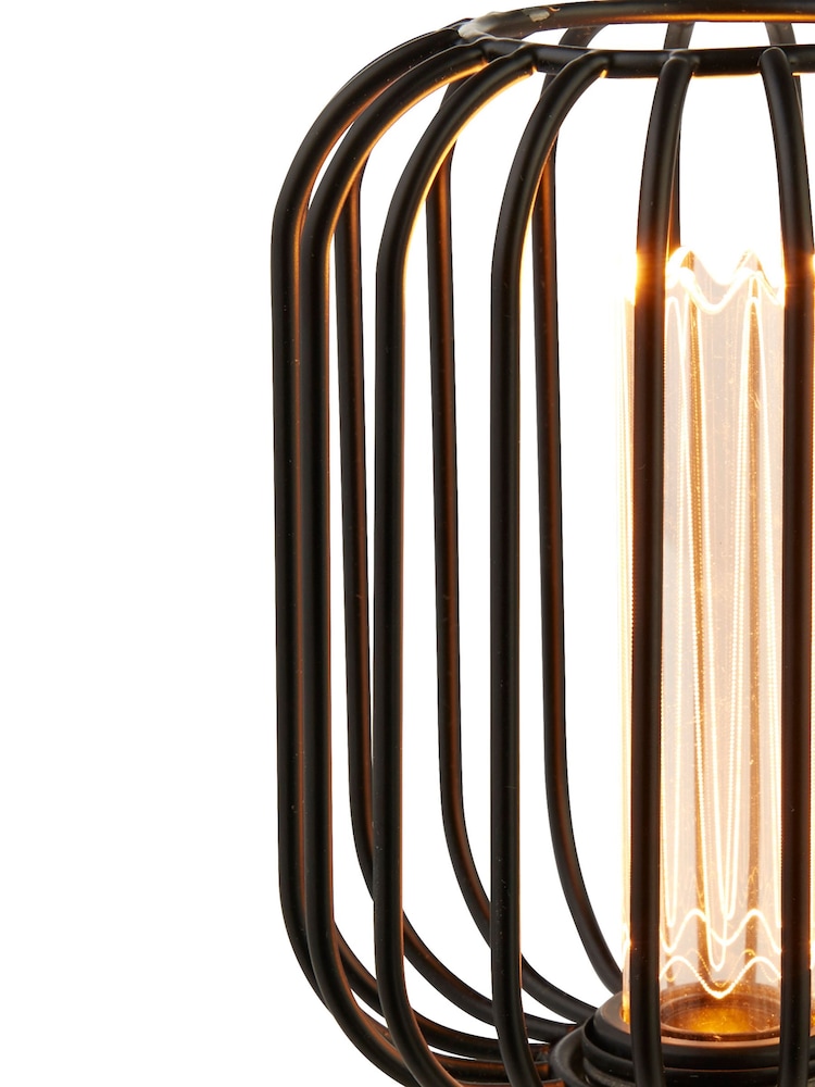 Searchlight Black Cage Lamp - Image 5 of 5