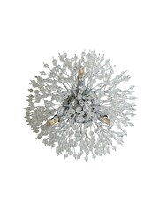 Searchlight Chrome/Clear Anenome 3 Light Wall Light - Image 3 of 4