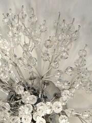 Searchlight Chrome/Clear Anenome 3 Light Wall Light - Image 4 of 4