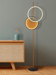 Searchlight Black/Brown Galactic Floor Lamp - Image 1 of 4