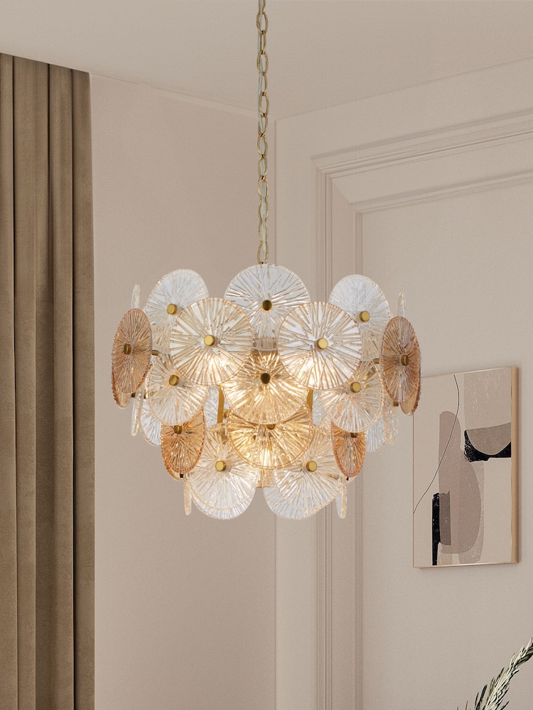 Searchlight Bronze Kaleidoscope 5 Light Pendant Ceiling Light - Image 1 of 4