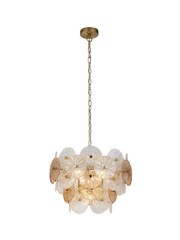 Searchlight Bronze Kaleidoscope 5 Light Pendant Ceiling Light - Image 2 of 4