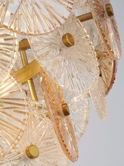 Searchlight Bronze Kaleidoscope 5 Light Pendant Ceiling Light - Image 4 of 4