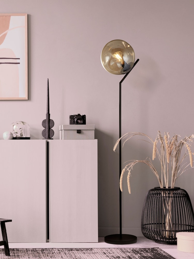 Searchlight Black Terra Floor Lamp - Image 1 of 4
