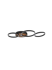 Searchlight Black/Brown Galactic Flush Ceiling Light - Image 3 of 4