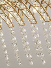 Searchlight Satin Brass Casandra 8 Light Bar Pendant Ceiling Light - Image 4 of 4