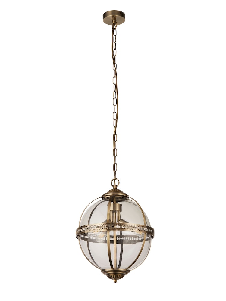 Searchlight Antique Brass Compass 3 Light Pendant Ceiling Light - Image 4 of 4 Searchlight Antique Brass Compass 3 Light Pendant Ceiling Light - Image 4 of 4