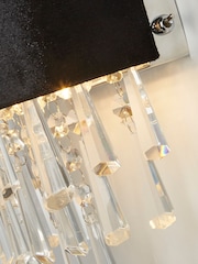 Searchlight Chrome/Black Nouveau 2 Light Wall Light - Image 4 of 4