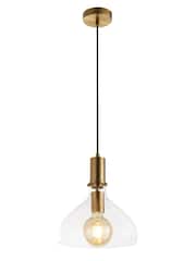 Searchlight Brass Marguerite Pendant Ceiling Light - Image 2 of 4