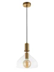 Searchlight Brass Marguerite Pendant Ceiling Light - Image 3 of 4