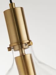 Searchlight Brass Marguerite Pendant Ceiling Light - Image 4 of 4