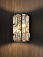 Searchlight Antique Brass Luxe 2 Light Wall Light - Image 1 of 4