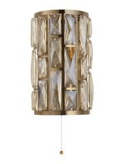 Searchlight Antique Brass Luxe 2 Light Wall Light - Image 3 of 4