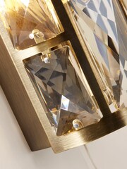 Searchlight Antique Brass Luxe 2 Light Wall Light - Image 4 of 4
