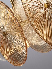 Searchlight Brass Kaleidoscope 10 Light Bar Pendant Ceiling Light - Image 4 of 4