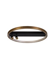 Searchlight Black/Gold Cosima Flush Ceiling Light - Image 3 of 4