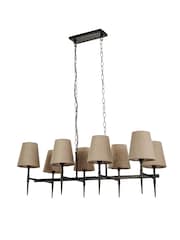 Searchlight Black Dante 8 Light Bar Pendant Ceiling Light - Image 3 of 4