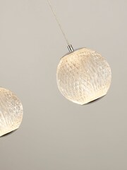 Searchlight Black/Gold Jewel 5 Light Bar Pendant Ceiling Light - Image 4 of 4