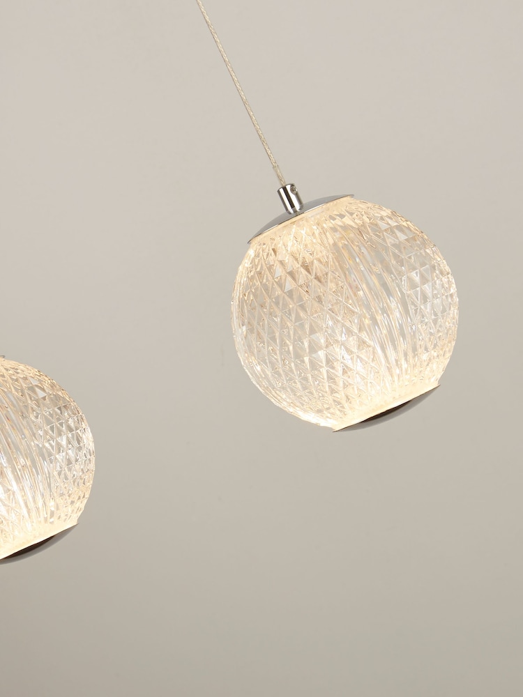 Searchlight Black/Gold Jewel 5 Light Bar Pendant Ceiling Light - Image 4 of 4