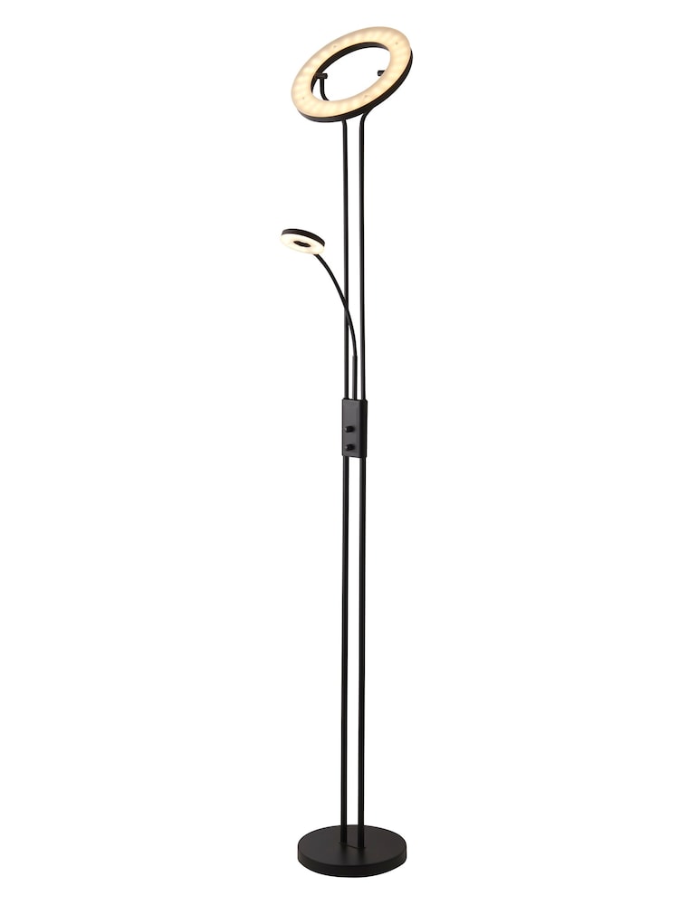 Searchlight Black Duo Floor Lamp - Image 2 of 4 Searchlight Black Duo Floor Lamp - Image 2 of 4