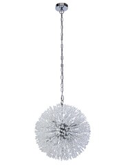 Searchlight Chrome/Clear Anenome 7 Light Pendant Ceiling Light - Image 3 of 4