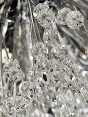 Searchlight Chrome/Clear Anenome 7 Light Pendant Ceiling Light - Image 4 of 4
