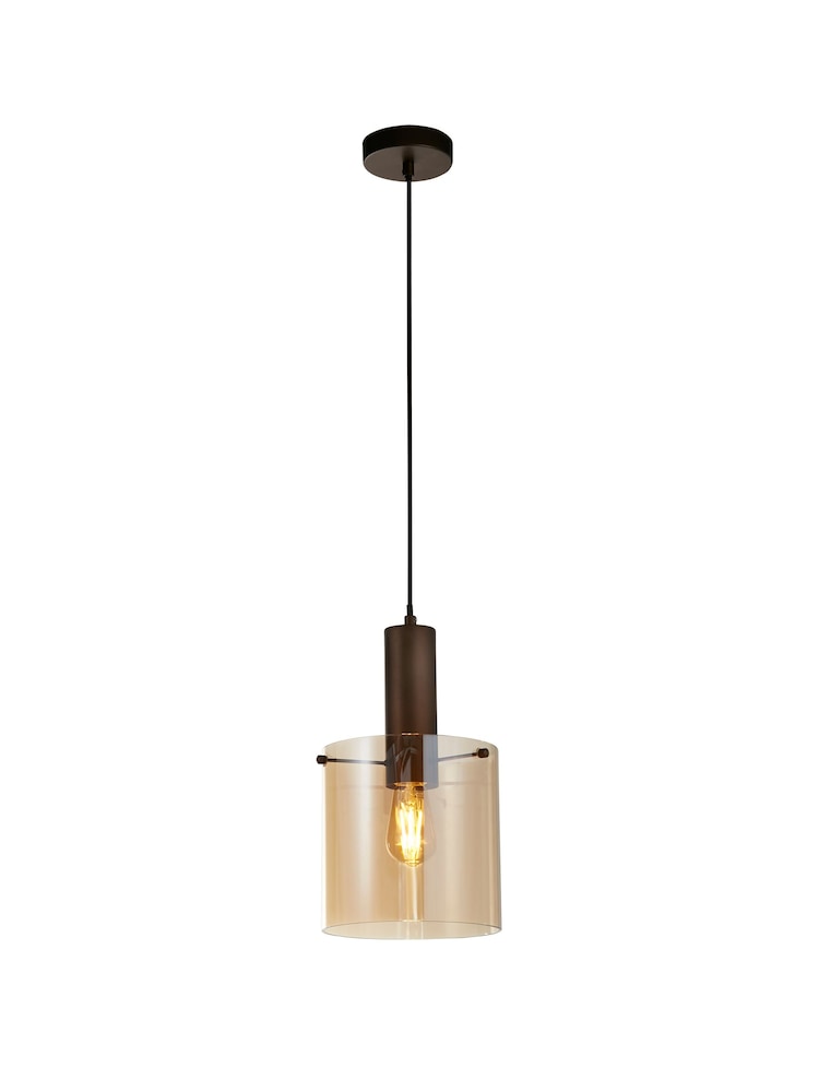 Searchlight Brown Savannah Pendant Ceiling Light - Image 2 of 3 Searchlight Brown Savannah Pendant Ceiling Light - Image 2 of 3