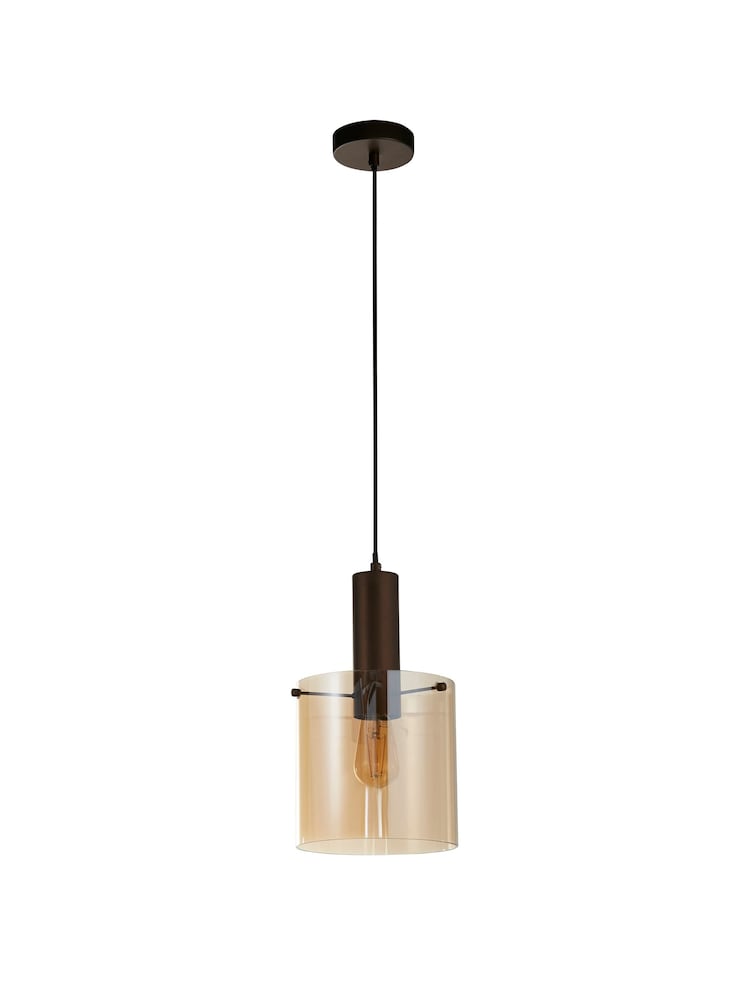 Searchlight Brown Savannah Pendant Ceiling Light - Image 3 of 3 Searchlight Brown Savannah Pendant Ceiling Light - Image 3 of 3