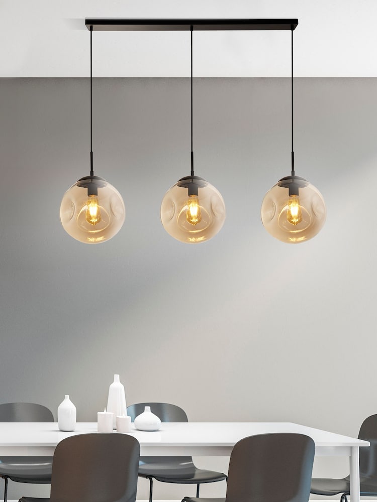 Searchlight Black Terra 3 Light Bar Ceiling Light - Image 1 of 4