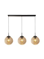 Searchlight Black Terra 3 Light Bar Ceiling Light - Image 2 of 4