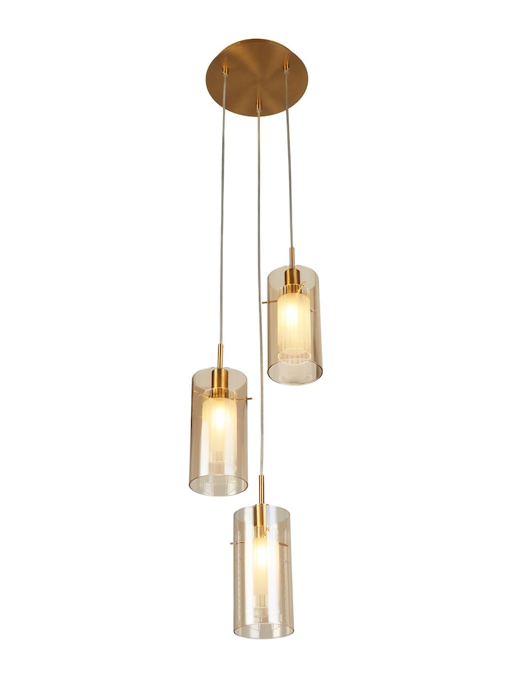 Searchlight Bronze Sienna 3 Light Multi Drop Ceiling Light - Image 2 of 4