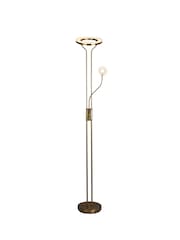 Searchlight Brass Duo Floor Lamp - Image 2 of 4