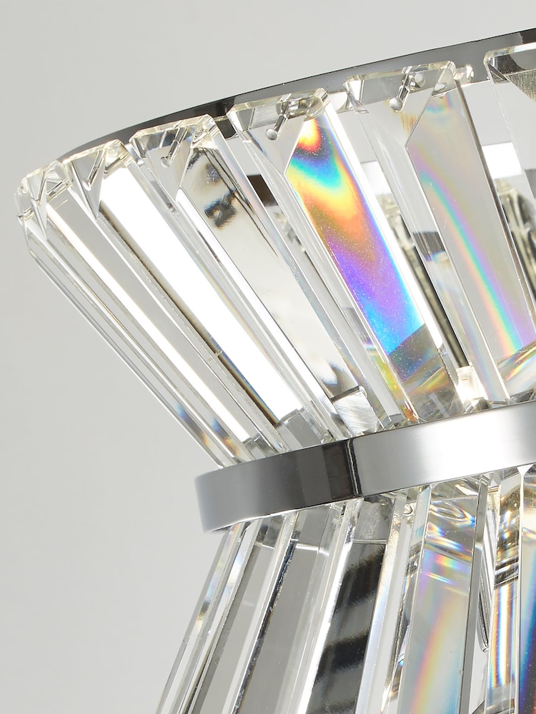 Searchlight Chrome Hourglass 3 Light Floor Lamp - Image 4 of 4
